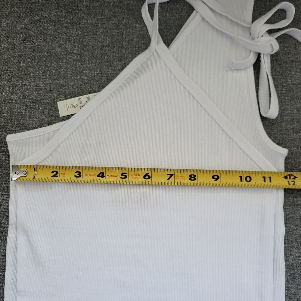 Madewell White One-Shoulder Tank Top - Picture 6 of 8